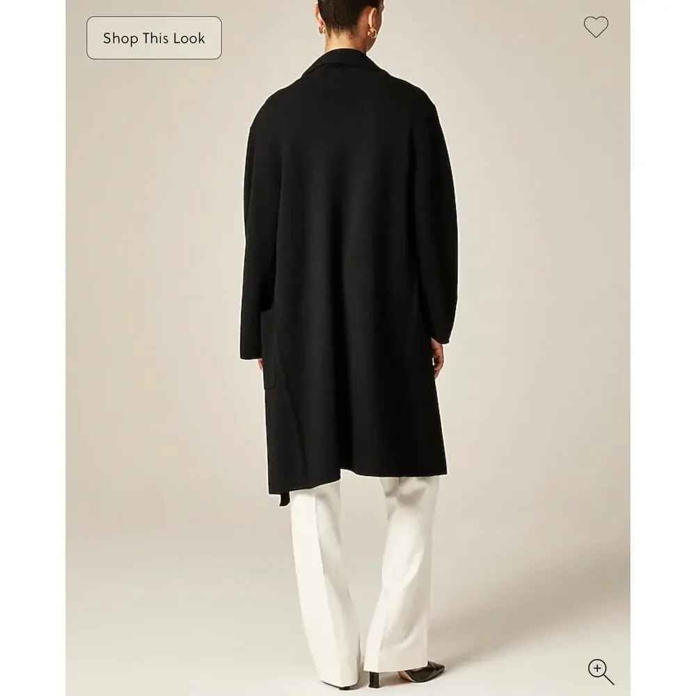 J. Crew Shawl-Collar Sweater Blazer Black NWT size Large